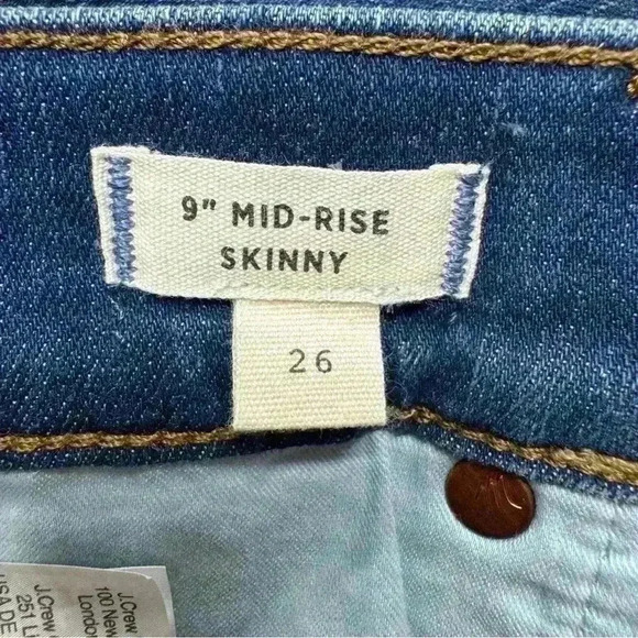 {Madewell} 9' Mid-Rise Skinny in Pendale Wash Slim Stretch Denim Jeans - Picture 6 of 8